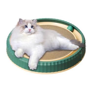 Imagem de Tapete Arranhador Para Gatos | Base para Gatos Domésticos Arranhar,Com 2 Bolas De Brinquedo, Base Antiderrapante E Acessório Interativo Para Brincadeiras Ativas, Treinamento De Filhotes E