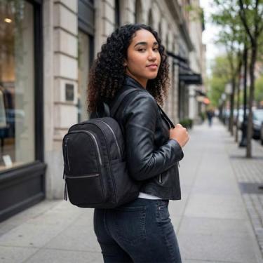 Imagem de Mochila Costa Feminina Casual Trabalho Estilo Praticidade Resistência 