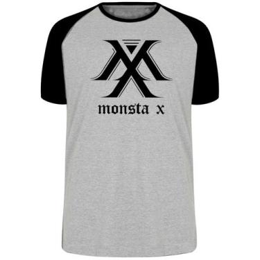 Imagem de Camiseta monsta x k pop bts Blusa Plus Size extra grande adulto ou inf