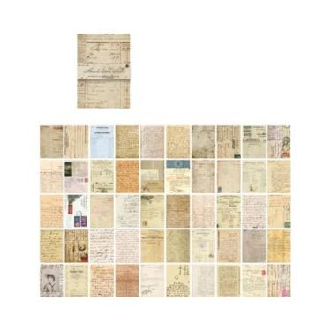 Imagem de Papel Artesanal Vintage Com Padrão Floral 100 Folhas Escrevível Decora