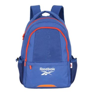 Imagem de Mochila Masculina Escolar Juvenil Bolsa Esportiva Reebok, Azul