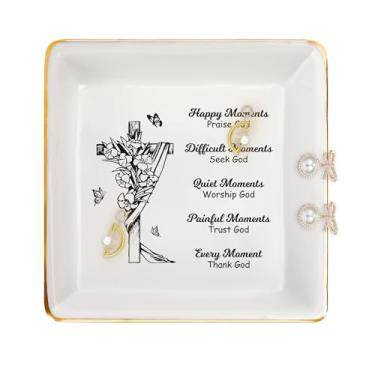 Imagem de Presentes cristãos para mulheres, fé, presentes religiosos inspiradores para mulheres, cristãs, Natal, aniversário, dia dos namorados, presente de páscoa, para amigas, mães, irmãs, joias, bandeja