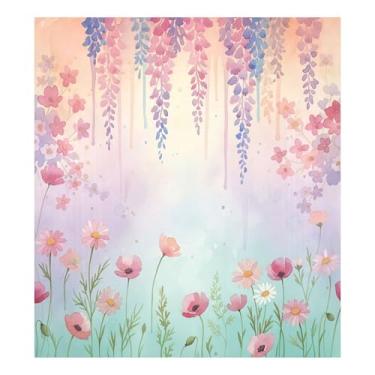 Imagem de SEHANY Vinhas vintage flores silvestres capa de ímã de máquina de lavar louça, painel magnético decorativo antiarranhões, adesivos de ímã de geladeira, decoração de flores de cozinha 58 x 66