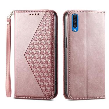 Imagem de Asuwish Capa de telefone para Samsung Galaxy A50 A50S A30S capa carteira com protetor de tela de vidro temperado flip alça de pulso suporte para cartão de crédito suporte celular A 50 50S 30S S50 50A