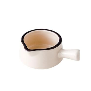 Imagem de Molheira, bico de cerâmica, pequeno pote de leite com alça para café expresso, pequeno copo de leite estilo japonês, copo de tempero, bife, suco, balde, jarra de leite (branca)