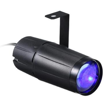 Imagem de luminária DJ show concerto bar clube pub 10w mini spot beam palco luz portátil tamanho mini leve ac90-240v ampla tensão de entrada AC90-240V 10W LED mini feixe de luz de palco para