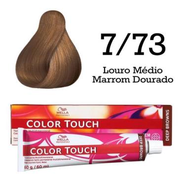 Imagem de Tonalizante Color Touch 7.73 Louro Médio Marrom Dourado  Wella Profess