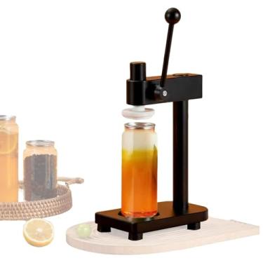 Imagem de Ferramenta de costura manual de liga de alumínio ajustável, máquina seladora de frascos de 55 mm com base fixa, perfeita para latas e frascos de selagem de prensa, solução de vedação portátil durável