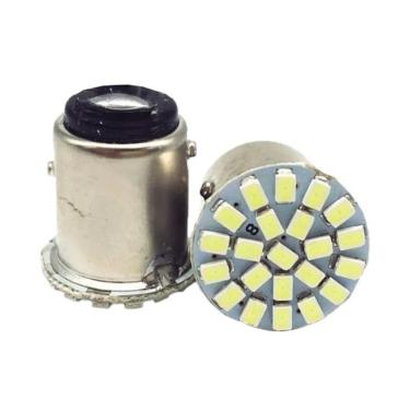 Imagem de Kit 5 Lampadas Luz Ré Placa 1 Polo 22 Led 1156 Lampada