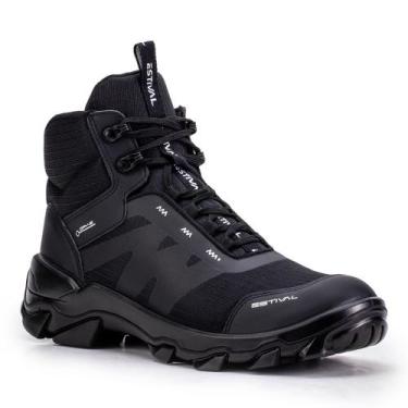 Imagem de Bota de Segurança Hybrid Future All Black Estival Inteiro Preto Biquei