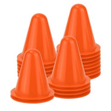 Imagem de 20 peças de cones de futebol, mini cones de prática de 8,15 cm, cones esportivos, marcadores de campo, cones de basquete, cones de treinamento, para atividades ao ar livre, uso interno, basquete