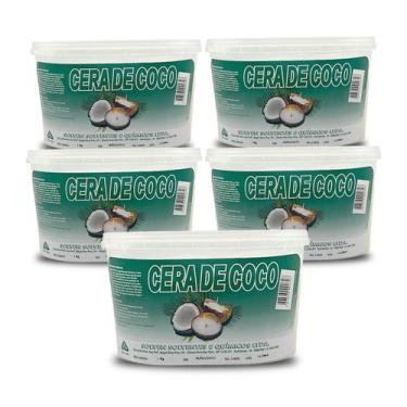 Imagem de Kit 5kg Cera de Coco para Velas 100% Vegetal Solven