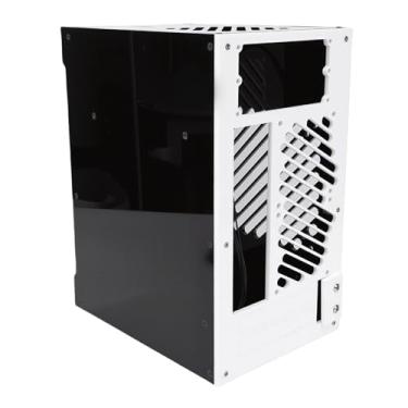 Imagem de Luocute Gabinete Mini ITX, Gabinete Pequeno para Computador de 10,5L Com Ventilação de 360 ​​graus, Painel de Acrílico Transparente, Suporta Placa-mãe ITX e 4 SSDs de 2,5 Polegadas,