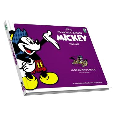 Imagem de Anos de Ouro de Mickey : Lá no Rancho Grande Walt Disney Edição de Colecionador Ed. Abril Tiras de 1939 e 1940 Capa Dura