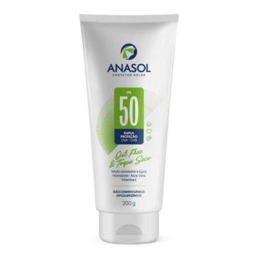 Imagem de Protetor Solar Corporal Loção FPS 50 Anasol 200g, Branco, Suave Solar,