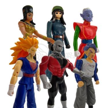 Imagem de Kit 6 Bonecos Dragon Ball Vegetto Jiren Trunks Kaioshin
