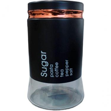 Imagem de Pote Frasco Sugar De Vidro Médio Mantimentos Tampa Hermético