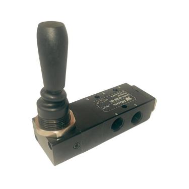 Imagem de Válvula Joystick Pneumatica 5/3 Vias Alavanca Trava 1/4 Pn