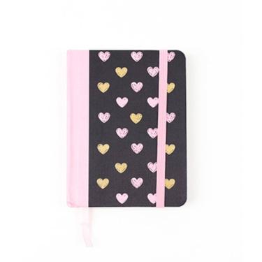 Imagem de Caderneta Molin Loveskine Sem Pauta Cd C/80 Fls Black Heart