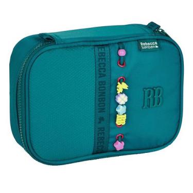 Imagem de Estojo Rebecca bonbon RB BOX Grande Quadrado RB27423 Cor:Azul, Azul