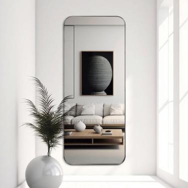 Imagem de Espelho Corpo Inteiro Retrô Industrial Mold. Metal 170x70cm - REI DOS 