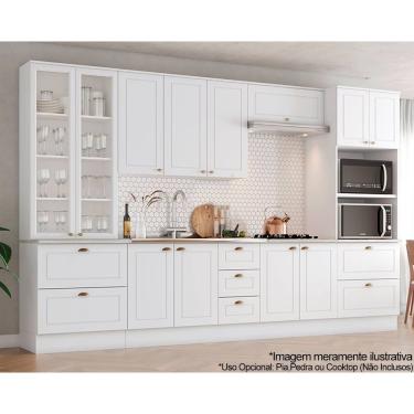 Imagem de Cozinha Modulada Henn Americana Henn 7 Peças C5P66 Branco