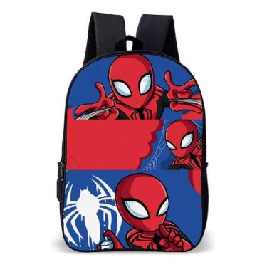 Imagem de Mochila Infantil Escolar Simples Novidade Tema Aranha Super - Use Nerd