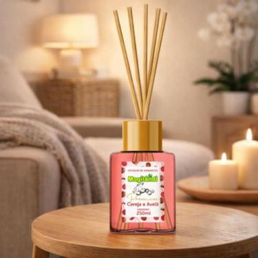 Imagem de Difusor Vareta de Ambientes Aromatizador Aroma Cereja Avelã Mogilandi 