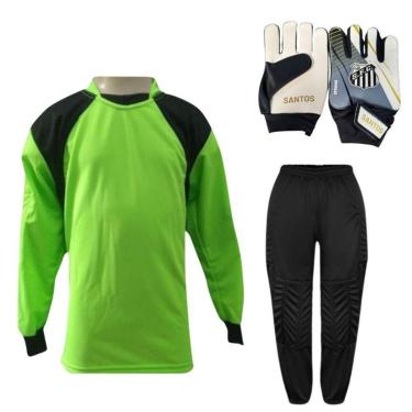 Imagem de Kit De Goleiro TRB + Luva De Goleiro Infantil Santos DRB Goalkeeper-Unissex