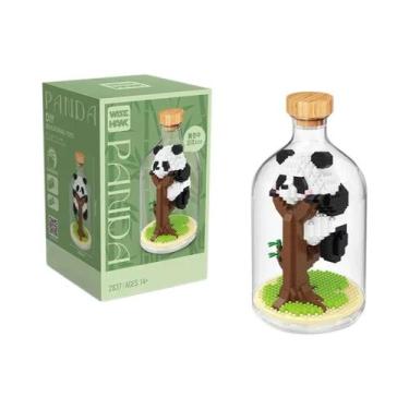 Imagem de Blocos De Montar Micro Panda Kawaii: Mini Tijolos De Brinquedo Para Cr