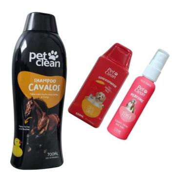 Imagem de Kit Pop Shampoo Cavalo Pet Clean Condicionador Perfume Pet, Cavalo + P
