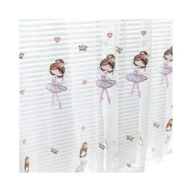 Imagem de Cortina De Gaze Bordada Para Meninas, Tela Moderna Para Janela De Quar