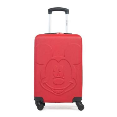 Imagem de Mala de Bordo Abs 4 Rodas Mickey  3D Vermelha - Bagaggio, P