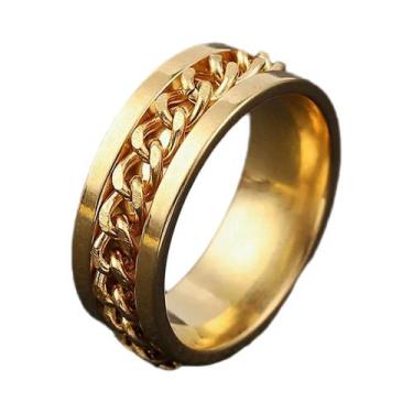 Imagem de Anel Giratório De Aço Inoxidável Com Corrente, Abridor De Garrafas E S