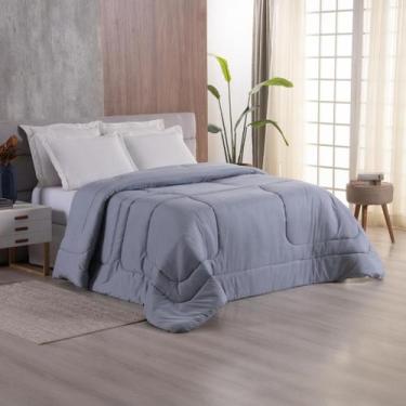 Imagem de Edredom solteiro casal padrao queen King Micropercal 400 Fios Malha - 
