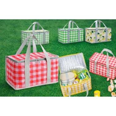 Imagem de Bolsa Térmica Dobrável Lancheira Portátil Transportar Conservar Temper