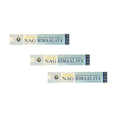 Imagem de KIT Com 3 Incensos Indiano Massala Golden Nag Varetas, Himaalaya