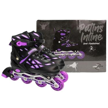 Imagem de Patins Semi Profissional Inline 37-40 Ajustável Unitoys - Conforto e Segurança