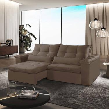 Imagem de Sofa Exclusive Retratil e Reclinavel 230cm Braco 25cm Meu Sofa Online