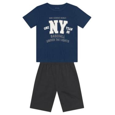 Imagem de Conjunto infantil menino de beisebol Brandili, 12, Azul
