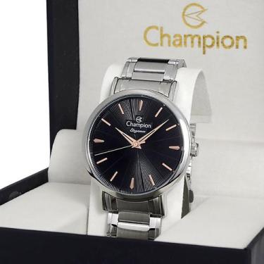 Imagem de Relógio Champion Unissex Pulseira Aço Original + Garantia