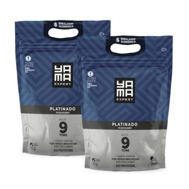 Imagem de Kit Pó Descolorante Platinado Refil 750g C/ 2 Unidades - Yama
