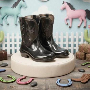 Imagem de Galocha Bot Texana Infantil Menina Botinha Country Cano Alto - Géneric