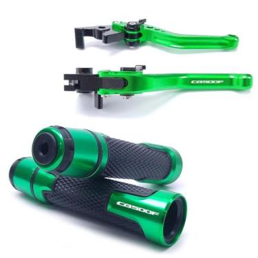 Imagem de Kit Esportivo Manete Manopla CB500F Honda 2013 a 2022 Gravado a Laser 