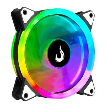 Imagem de Cooler Fan Rise Mode Galaxy ARGB 5V 120mm Silencioso Dual LED
