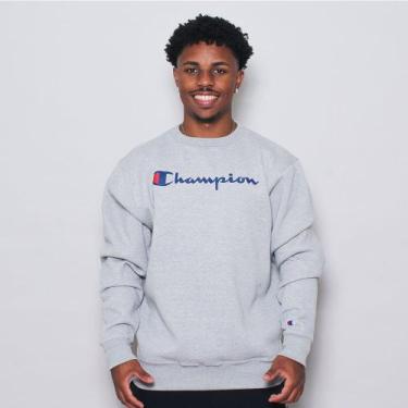 Imagem de Moletom crewneck champion athletic powerblend script logo ink, M