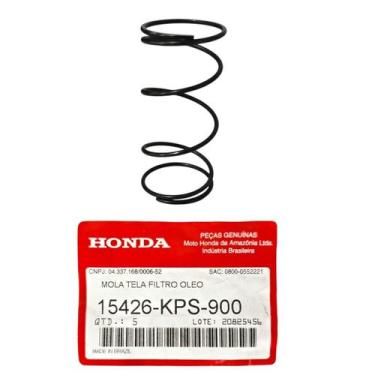 Imagem de Mola Tela Filtro Óleo Cg Titan Fan 76 a 08, Xlr 125 Honda