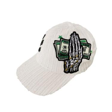 Imagem de Boné Cyclone Veludo Skull Dollar Lurex, Branco, U