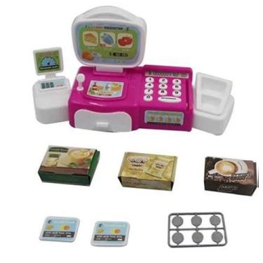 Imagem de Caixa Registradora Com Luz E Som Brincando De Comprinhas - WELLMIX