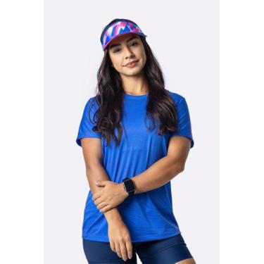 Imagem de Camiseta Dry Fit Feminina HUPI Essense, GG, Azul